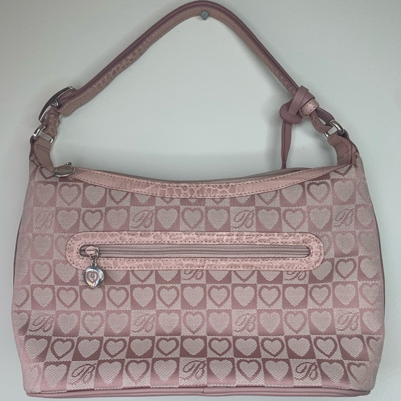 Brighton Pink Leather Hearts Print Small Purse - Picture 8 of 16